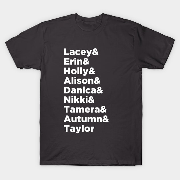 The Latest Ladies of Christmas (Movies) T-Shirt by We Love Pop Culture